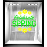 Αυτοκόλλητο βιτρίνας - Ανοιξιάτικο - Sales 16